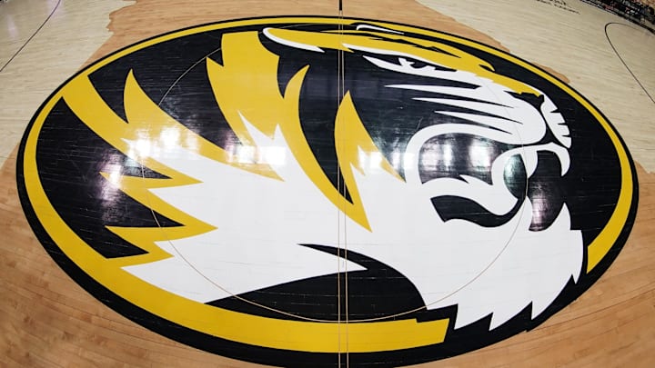 Feb 22, 2022; Columbia, Missouri, USA; A general view of the center court logo before the game between the Missouri Tigers and Tennessee Volunteers at Mizzou Arena. Mandatory Credit: Denny Medley-Imagn Images Feb 22, 2022; Columbia, Missouri, USA; A general view of the center court logo before the game between the Missouri Tigers and Tennessee Volunteers at Mizzou Arena. Mandatory Credit: Denny Medley-Imagn Images