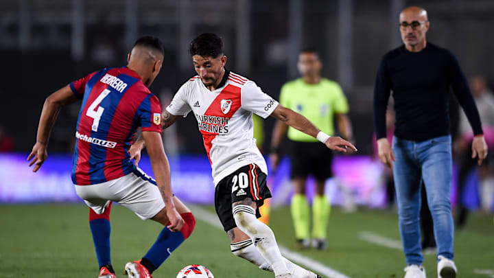 Andrés Herrera enfrentando a su nuevo club.