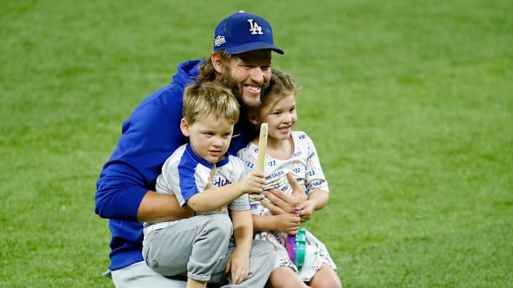 Dodgers pitcher Clayton Kershaw's kids had the sweetest message for him ahead of Game 1 of the World Series.