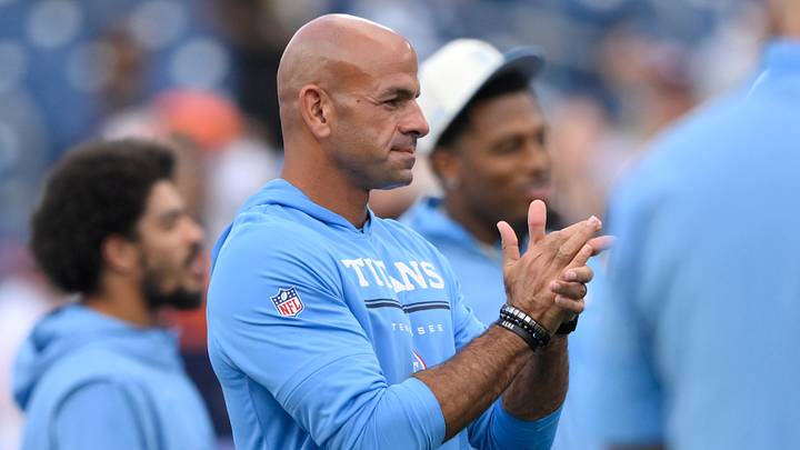 Aug 29, 2026; Nashville, Tennessee, USA; Tennessee Titans head coach Robert Saleh looks on before the game against the Chicago Bears at Nissan Stadium. Mandatory Credit: Steve Roberts-Imagn Images Aug 29, 2026; Nashville, Tennessee, USA; Tennessee Titans head coach Robert Saleh looks on before the game against the Chicago Bears at Nissan Stadium. Mandatory Credit: Steve Roberts-Imagn Images