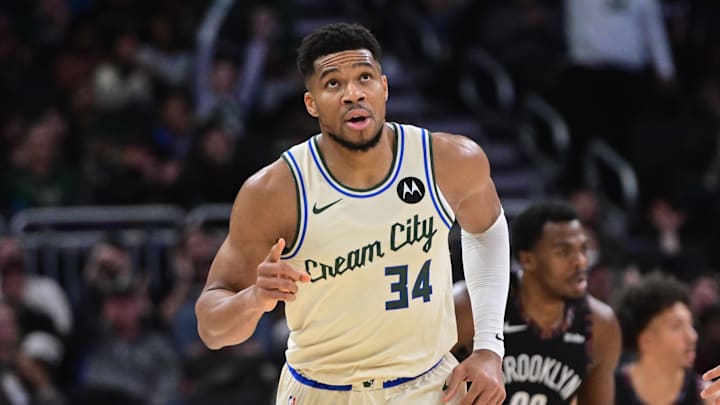 Milwaukee Bucks forward Giannis Antetokounmpo.
