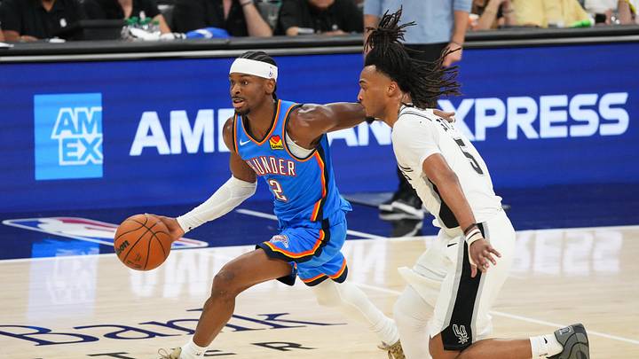 Oklahoma City Thunder guard Shai Gilgeous-Alexander is a solid prop target in Game 6. Oklahoma City Thunder guard Shai Gilgeous-Alexander is a solid prop target in Game 6.