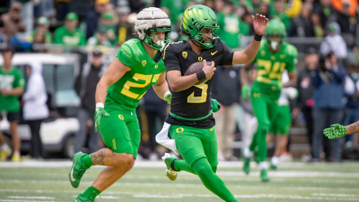 Shhh! Their scouting report is old, and doesn't fully account for Dante Moore's growth and improvement.