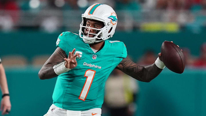 The Dolphins are listed at 40-1 to win Super Bowl 60.