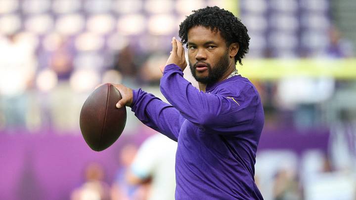 Minnesota Vikings quarterback Kyler Murray (1) warms up before the game against the Baltimore Ravens at U.S. Bank Stadium. Mandatory Credit: Matt Krohn-Imagn Images Minnesota Vikings quarterback Kyler Murray (1) warms up before the game against the Baltimore Ravens at U.S. Bank Stadium. Mandatory Credit: Matt Krohn-Imagn Images