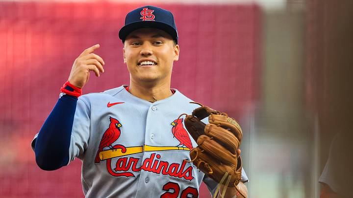Aug 17, 2026; Cincinnati, Ohio, USA; St. Louis Cardinals second baseman JJ Wetherholt (26) runs off the field at the end of the first inning against the Cincinnati Reds at Great American Ball Park. Mandatory Credit: Katie Stratman-Imagn Images Aug 17, 2026; Cincinnati, Ohio, USA; St. Louis Cardinals second baseman JJ Wetherholt (26) runs off the field at the end of the first inning against the Cincinnati Reds at Great American Ball Park. Mandatory Credit: Katie Stratman-Imagn Images
