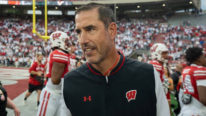 Wisconsin head coach Luke Fickell. 