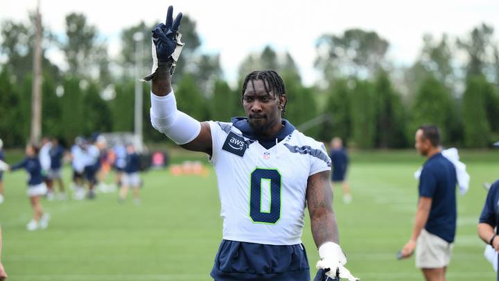 Seattle Seahawks defensive end DeMarcus Lawrence. Seattle Seahawks defensive end DeMarcus Lawrence.