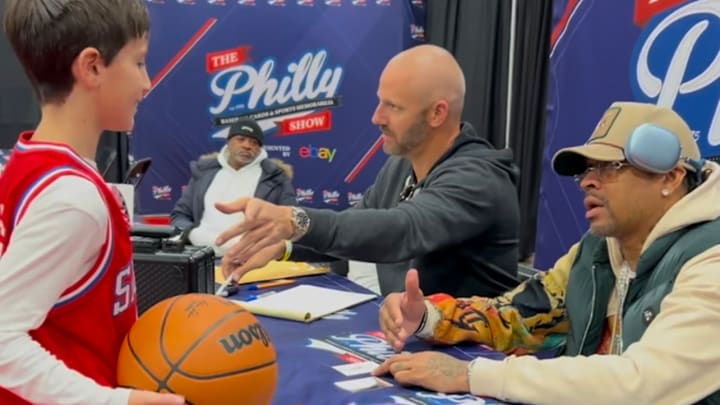 Allen Iverson at the Philly Show in December 