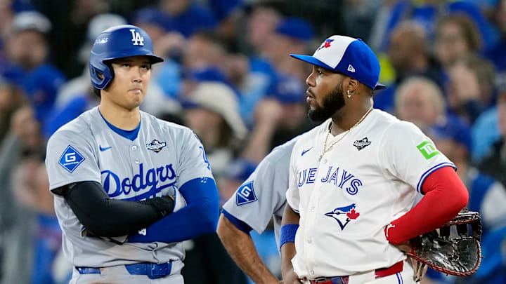 World Series - Los Angeles Dodgers v Toronto Blue Jays - Game One World Series - Los Angeles Dodgers v Toronto Blue Jays - Game One