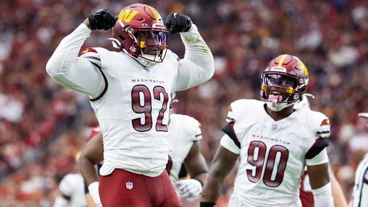 Washington Commanders defensive end Dorance Armstrong Washington Commanders defensive end Dorance Armstrong