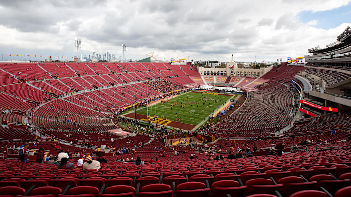 Nov 18, 2023; Los Angeles, California, USA; United Airlines Field at Los Angeles Memorial Coliseum