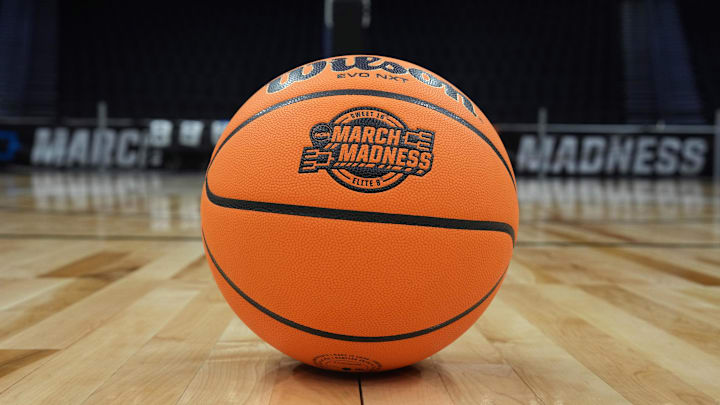 Mar 27, 2023; Seattle, WA, USA; A general overall view of a Wilson official basketball.