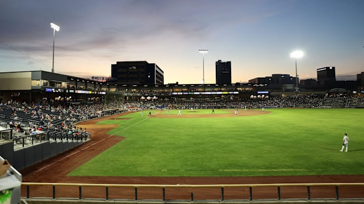 The Amarillo Sod Poodles host the Arkansas Travelers in in a Texas League Championship game, Tuesday night, September 26, 2023, at Hodgetown, in Amarillo, Texas. The Arkansas Travelers won 6-5.