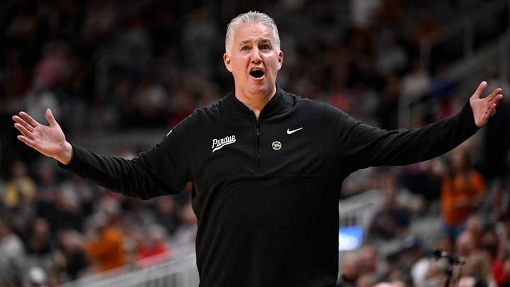 Purdue Boilermakers head coach Matt Painter reacts to a play. Purdue Boilermakers head coach Matt Painter reacts to a play.
