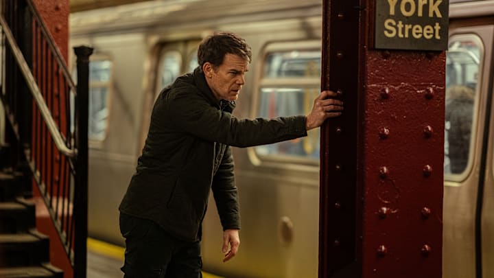 Michael C. Hall as Dexter Morgan in Dexter: Resurrection, episode 2, season 1, streaming on Paramount+ with SHOWTIME, 2025. Photo Credit: Zach Dilgard/Paramount+ with SHOWTIME.