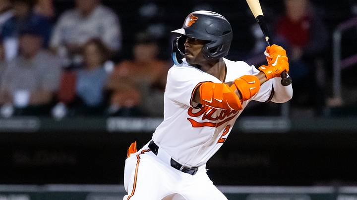 Nov 9, 2025; Mesa, AZ, USA; Baltimore Orioles outfielder Enrique Bradfield Jr. during the Arizona Fall League Fall Stars Game at Sloan Park. Mandatory Credit: Mark J. Rebilas-Imagn Images Nov 9, 2025; Mesa, AZ, USA; Baltimore Orioles outfielder Enrique Bradfield Jr. during the Arizona Fall League Fall Stars Game at Sloan Park. Mandatory Credit: Mark J. Rebilas-Imagn Images