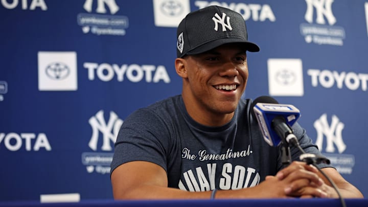 Juan Soto hizo su primera práctica de bateo con los Yankees 