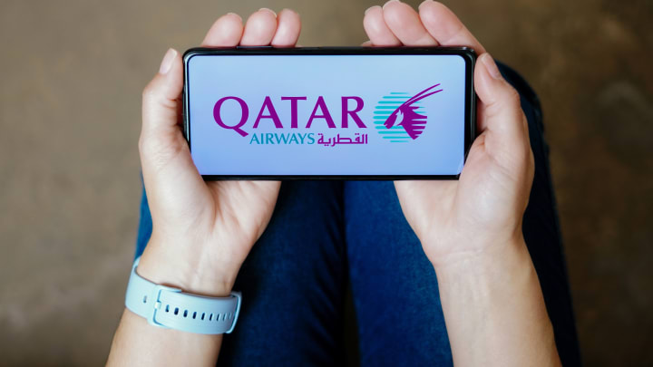 Qatar Airways logo Qatar Airways logo