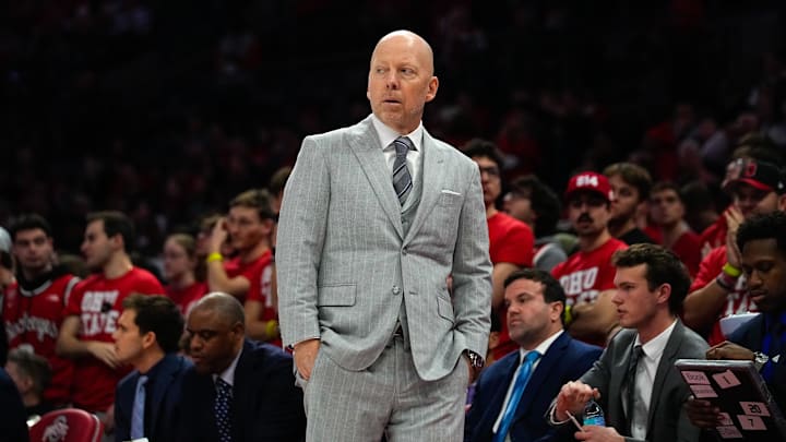 UCLA Bruins head coach Mick Cronin reacts in the first half at Value City Arena on Saturday, Jan. 17, 2026 in Columbus, Ohio.