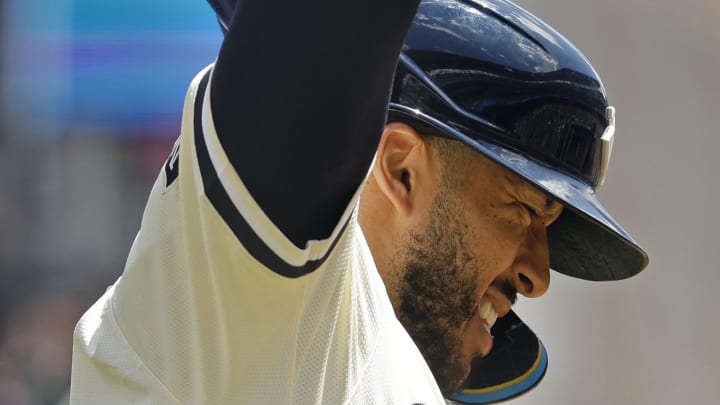 Jul 7, 2024; Minneapolis, Minnesota, USA; Minnesota Twins' Carlos Correa (4) holds up his hand after getting hit by a pitch by the Houston Astros in the first inning at Target Field. Correa left the game. Mandatory Credit: Bruce Kluckhohn-USA TODAY Sports Jul 7, 2024; Minneapolis, Minnesota, USA; Minnesota Twins' Carlos Correa (4) holds up his hand after getting hit by a pitch by the Houston Astros in the first inning at Target Field. Correa left the game. Mandatory Credit: Bruce Kluckhohn-USA TODAY Sports