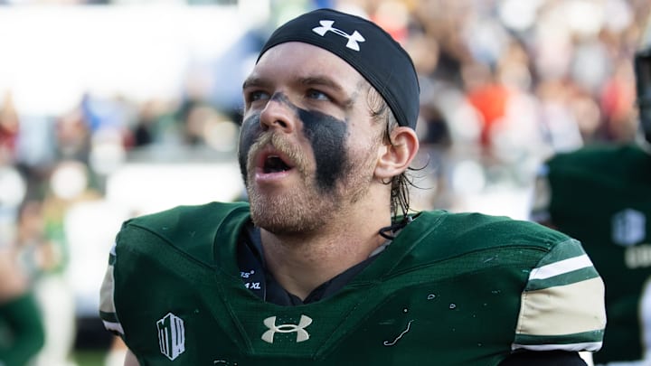 Dec 28, 2024; Tucson, AZ, USA; Colorado State Rams linebacker Chase Wilson (30) against the Miami (OH) RedHawks during the Snoop Dogg Arizona Bowl at Arizona Stadium. Mandatory Credit: Mark J. Rebilas-Imagn Images
