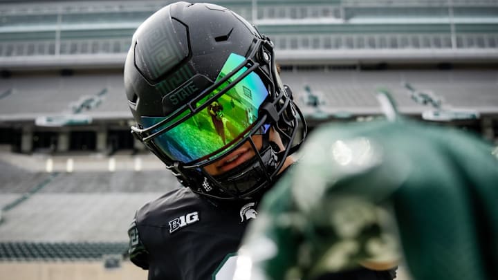 Salesi Moa on his Michigan State Spartans official visit