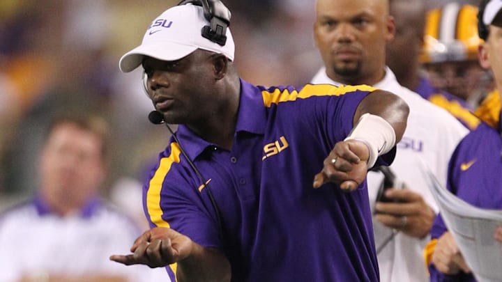 Brian Kelly is out, and Frank Wilson is (temporarily) in at LSU. Brian Kelly is out, and Frank Wilson is (temporarily) in at LSU.