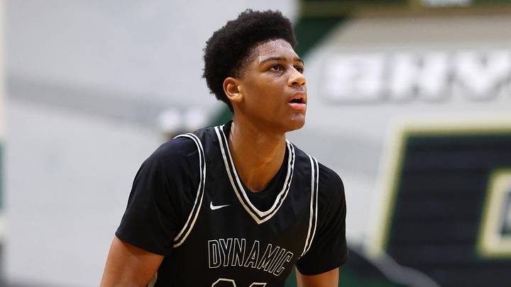 Dynamic Prep forward Marcus Spears Jr. (24) against Dream City (AZ) during the HoopHall West Tournament at Skyline High School. Dynamic Prep forward Marcus Spears Jr. (24) against Dream City (AZ) during the HoopHall West Tournament at Skyline High School.