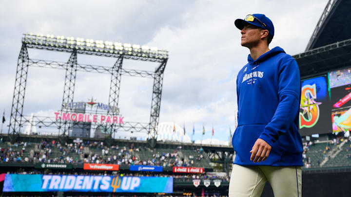 Seattle Mariners pitcher Bryan Woo is pictured after a game against the Oakland Athletics on Sept. 29 at T-Mobile Park.