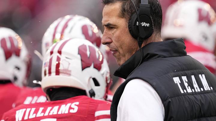 Wisconsin Badgers head coach Luke Fickell. 