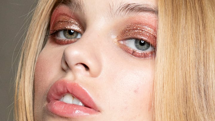 Glittery glam during Milan Fashion Week