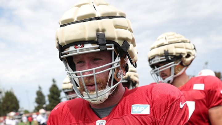 San Francisco 49ers center Jake Brendel