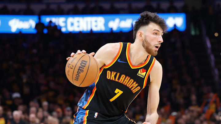 Oklahoma City Thunder forward Chet Holmgren is a solid prop target in Game 7.