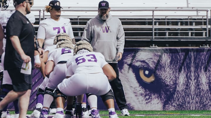 All eyes will be on the UW offensive line this season. All eyes will be on the UW offensive line this season.