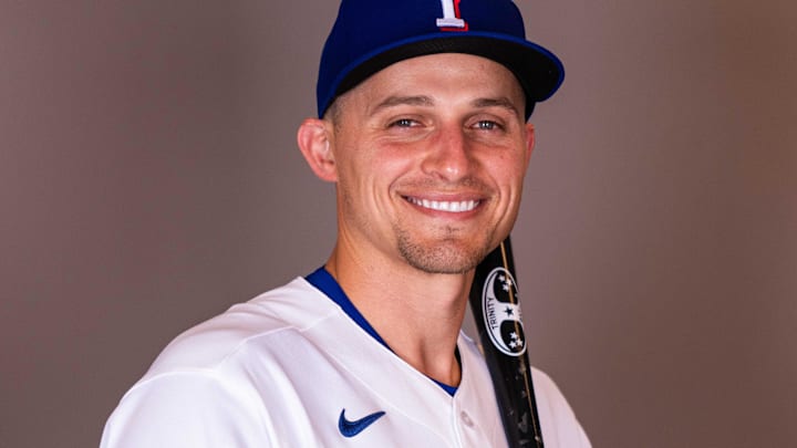 Texas Rangers shortstop Corey Seager during media day at Surprise Sports Complex.