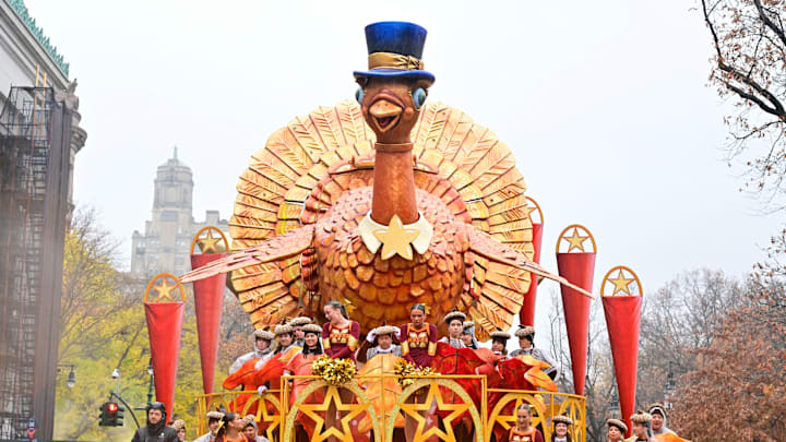 Tom Turkey opening the 2024 Macy's Thanksgiving Day Parade.