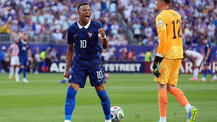 Soccer Football - FIFA World Cup 2026 - Round of 16 - Paraguay v France - Philadelphia Stadium, Philadelphia, Pennsylvania, U.S. - July 4, 2026 France's Kylian Mbappe celebrates after the match IMAGN IMAGES via Reuters/James Lang Soccer Football - FIFA World Cup 2026 - Round of 16 - Paraguay v France - Philadelphia Stadium, Philadelphia, Pennsylvania, U.S. - July 4, 2026 France's Kylian Mbappe celebrates after the match IMAGN IMAGES via Reuters/James Lang
