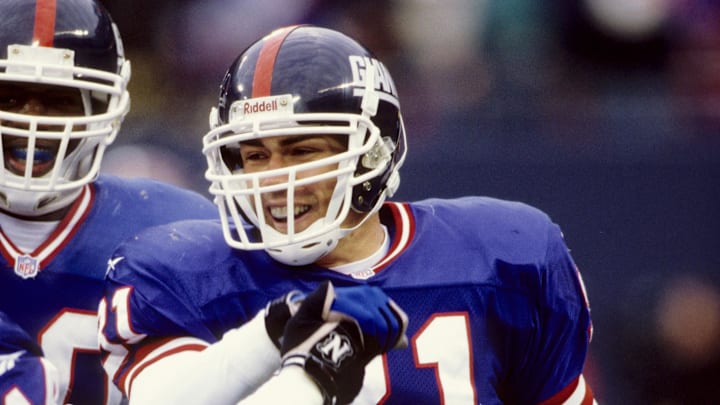 Dec 13, 1997; E. Rutherford, NJ, USA; FILE PHOTO; New York Giants defensive back Jason Sehorn 