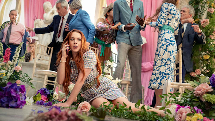 Irish Wish, Lindsay Lohan as Maddie Kelly. Cr. Patrick Redmond / Netflix © 2024