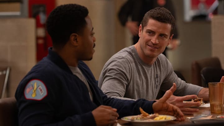 CHICAGO FIRE -- "Permanent Damage" Episode 13019 -- Pictured: Jake Lockett as Sam Carver CHICAGO FIRE -- "Permanent Damage" Episode 13019 -- Pictured: Jake Lockett as Sam Carver