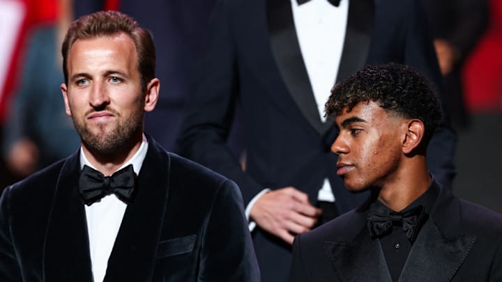 Harry Kane (left) and Lamine Yamal have faced off twice in their careers.