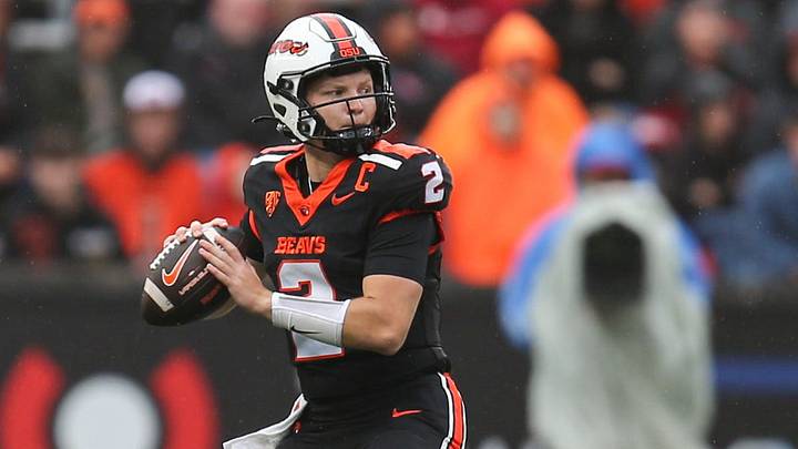 Oregon State's Braden Atkinson leads all FBS quarterbacks with 394.5 passing yards per game through Week 2. Oregon State's Braden Atkinson leads all FBS quarterbacks with 394.5 passing yards per game through Week 2.