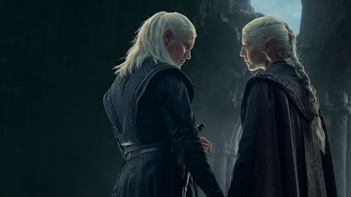 Matt Smith and Emma D'Arcy in House of the Dragon on HBO