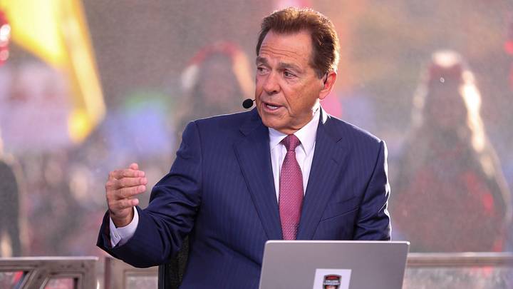 Former Alabama head coach Nick Saban on College GameDay Former Alabama head coach Nick Saban on College GameDay