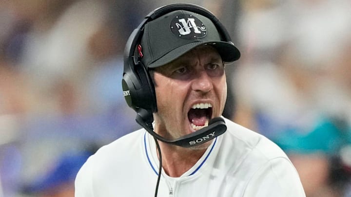 Indianapolis Colts head coach Shane Steichen yells to Indianapolis Colts safety Nick Cross (20) on Sunday, Sept. 14, 2025, during a game against the Denver Broncos at Lucas Oil Stadium in Indianapolis. Indianapolis Colts head coach Shane Steichen yells to Indianapolis Colts safety Nick Cross (20) on Sunday, Sept. 14, 2025, during a game against the Denver Broncos at Lucas Oil Stadium in Indianapolis.