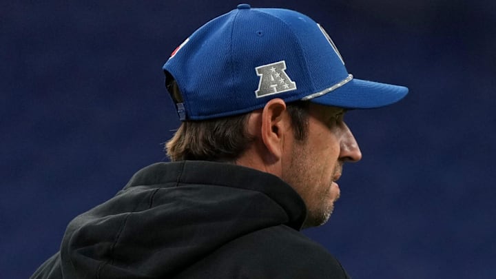 Indianapolis Colts head coach Shane Steichen walks the field before an Indianapolis Colts game against the Pittsburgh Steelers on Sunday, Sept. 29, 2024, at Lucas Oil Stadium in downtown Indianapolis.