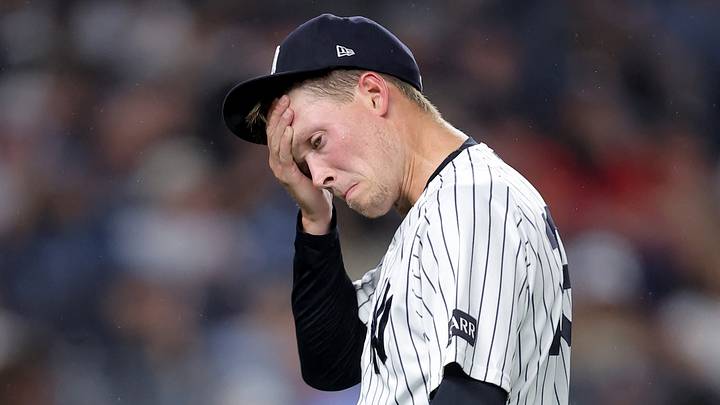 New York Yankees starting pitcher Will Warren is struggling on the mound this month with a 7.71 ERA.