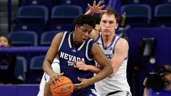 Nevada Wolf Pack forward Justin McBride (21)