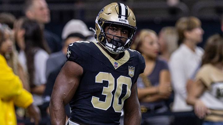 Aug 15, 2026; New Orleans, Louisiana, USA; New Orleans Saints running back Audric Estime (30) looks one against the Jacksonville Jaguars at Caesars Superdome. Mandatory Credit: Stephen Lew-Imagn Images Aug 15, 2026; New Orleans, Louisiana, USA; New Orleans Saints running back Audric Estime (30) looks one against the Jacksonville Jaguars at Caesars Superdome. Mandatory Credit: Stephen Lew-Imagn Images